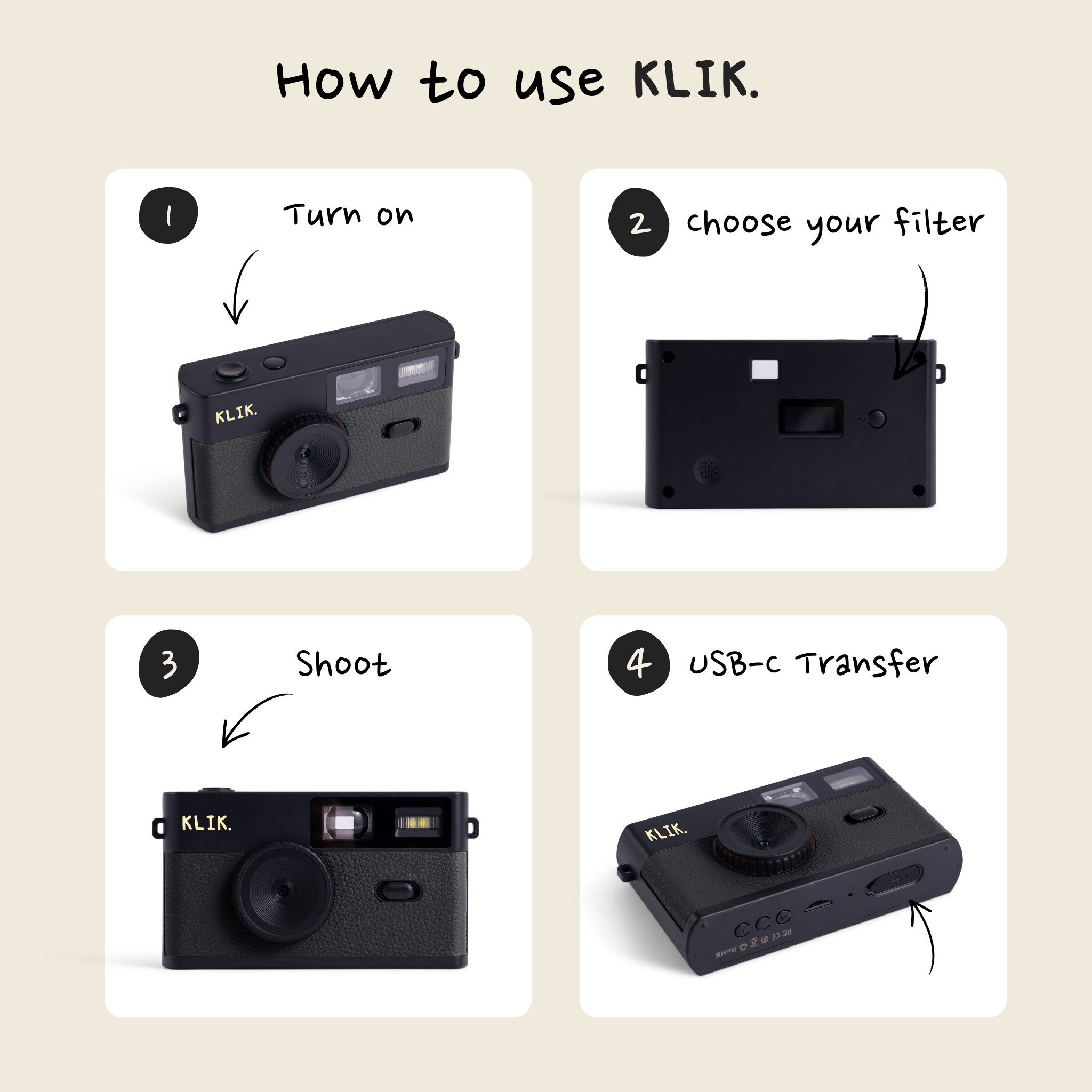 Klik™️ Screen-Free Camera