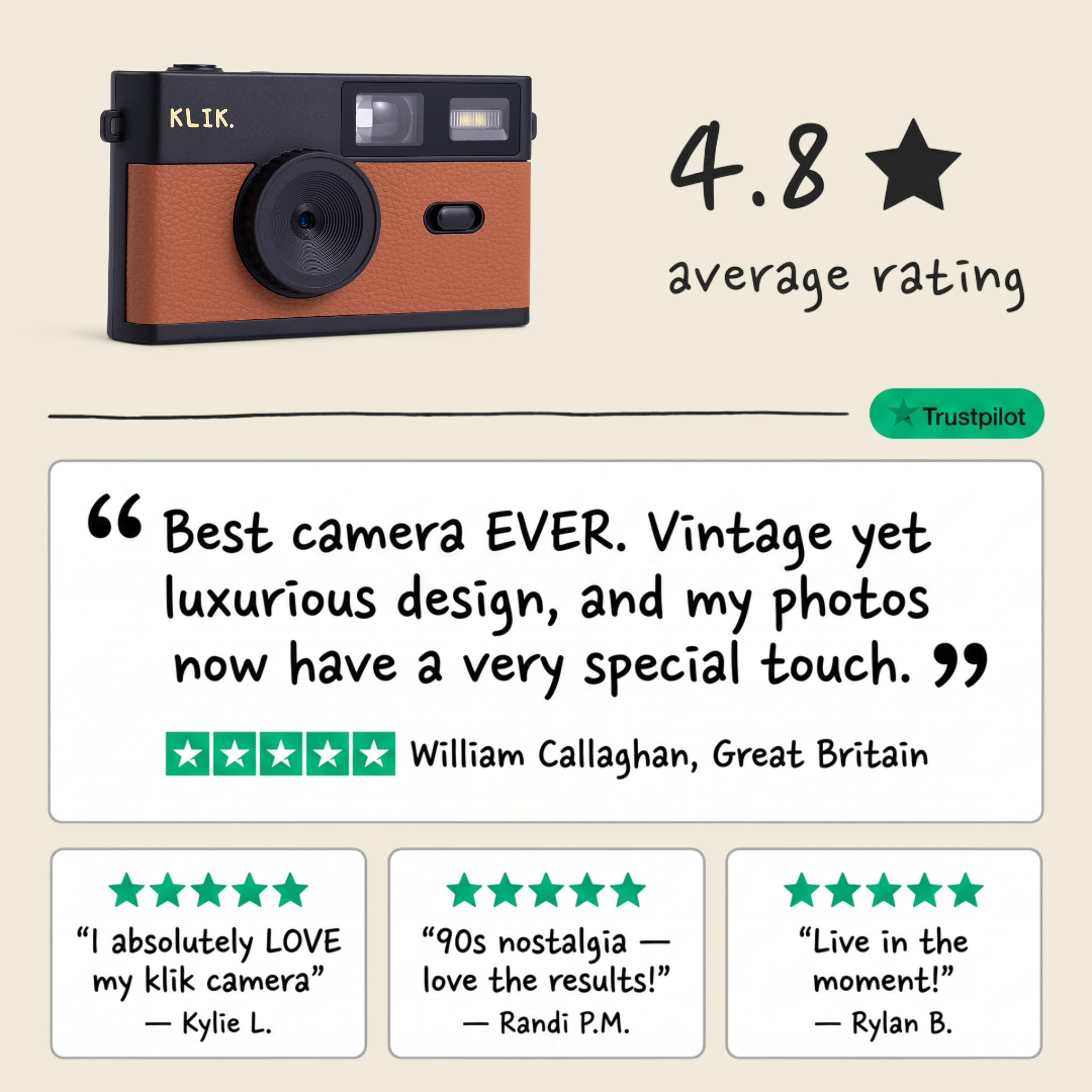 Klik™️ Screen-Free Camera