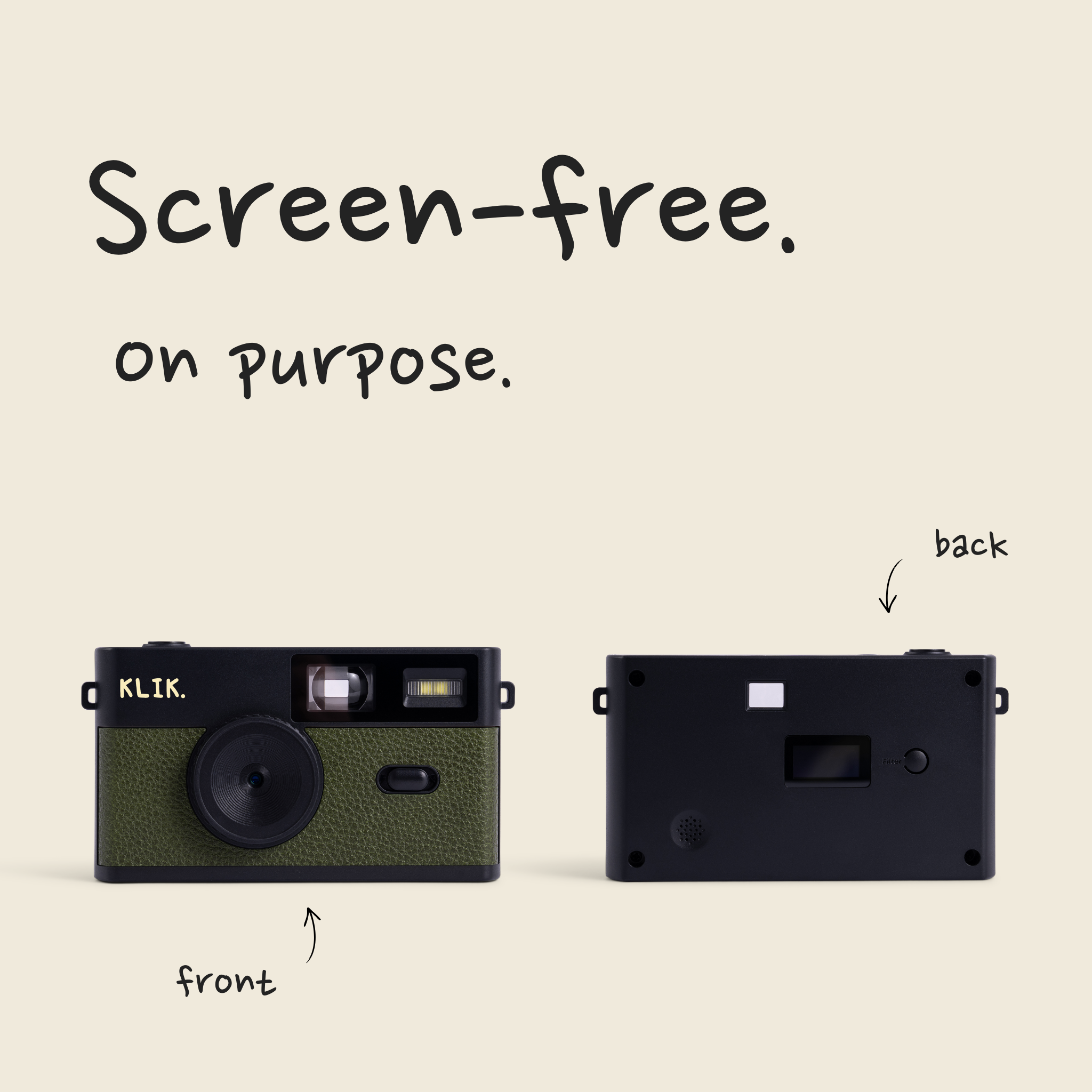Klik™️ Screen-Free Camera